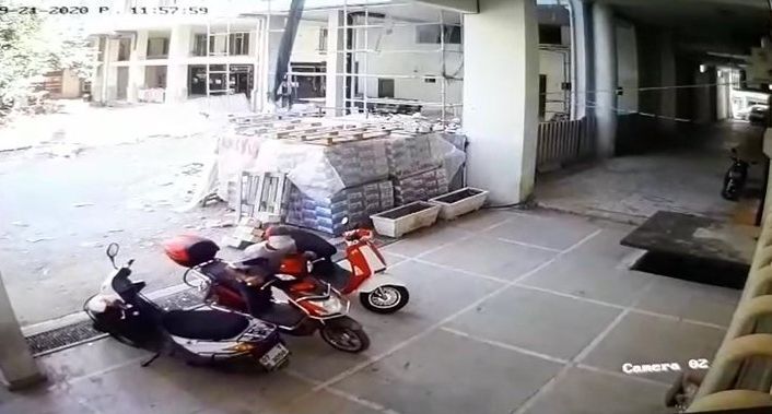 Maskeyi gözüne kadar çekip, borcu devam eden elektrikli bisikleti çaldı