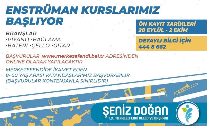 Merkezefendi Belediyesinin sanat ve spor kursları başlıyor