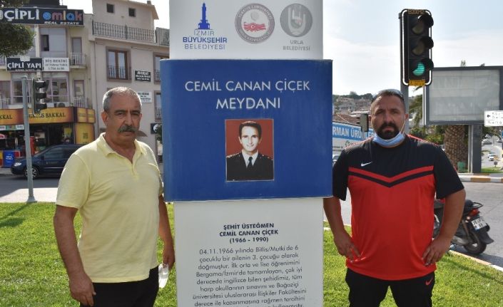 Sporcular antrenman yaptı, Şehit Cemil Canan Çiçek Kavşağını ziyaret etti