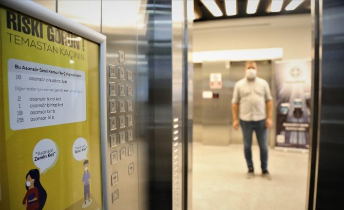 Türk mühendislerinin geliştirdiği temassız asansör ses komutları ile çalışacak