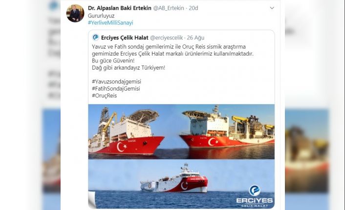 Yavuz, Fatih ve Oruç Reis gemilerinde Erciyes Çelik Halatları Kullanılıyor