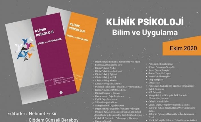 ADÜ Öğretim Üyesinin editörlüğünü yaptığı ‘Klinik Psikoloji Bilim ve Uygulama Kitabı’ yayınlandı