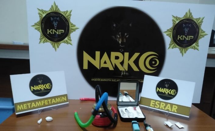 Akşehir’de uyuşturucu madde ele geçirildi