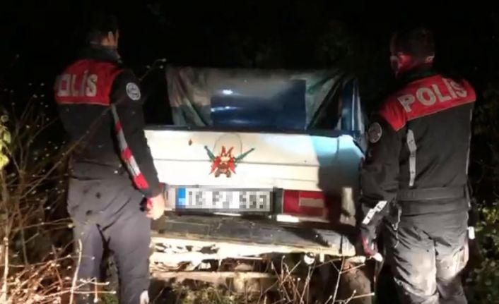 Aracında tüfek olan sürücü polisten kaçtı, ceza yedi