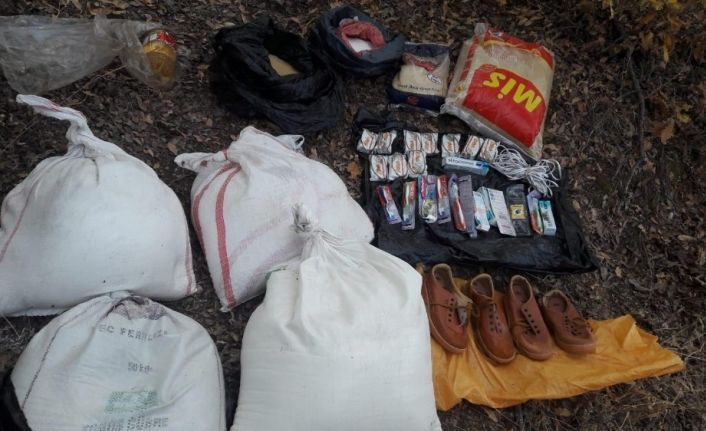 Bitlis’te EYP ve yaşam malzemesi ele geçirildi