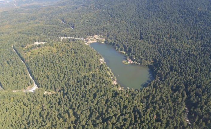 Bolu’da kaçak yapılaşma ve yangında zarar gören yerler havadan denetlendi