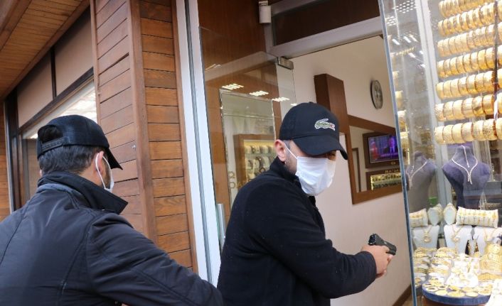 Bolu’da nefes kesen kuyumcu soygunu tatbikatı