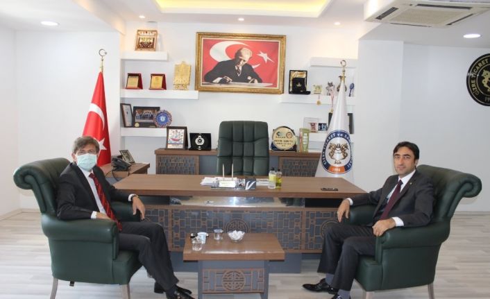 Cizre TSO Başkanı Sevinç, İpekyolu Gümrük ve Dış Ticaret Bölge Müdürü Kök ile görüştü