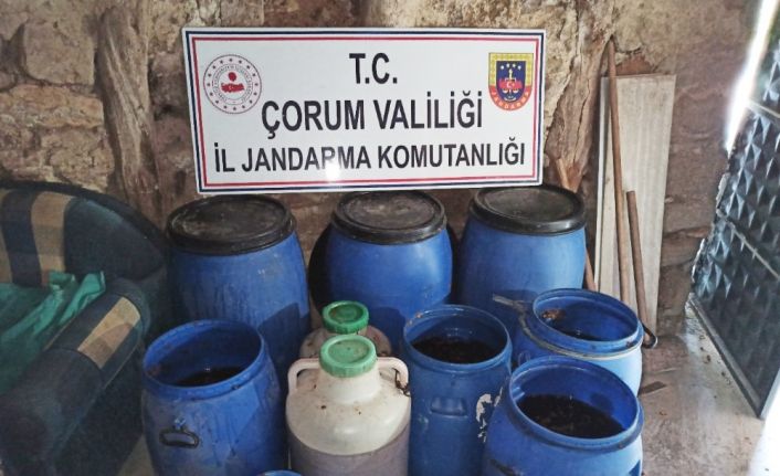 Çorum’da 2 bin 653 litre kaçak içki ele geçirildi
