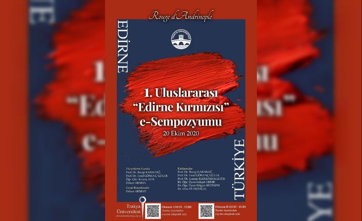 Edirne Kırmızısı e-Sempozyumu düzenlenecek