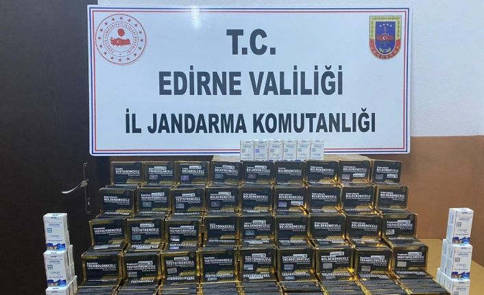 Edirne’de 26 kutu uyarıcı hap ve 479 doping ilacı ele geçirildi