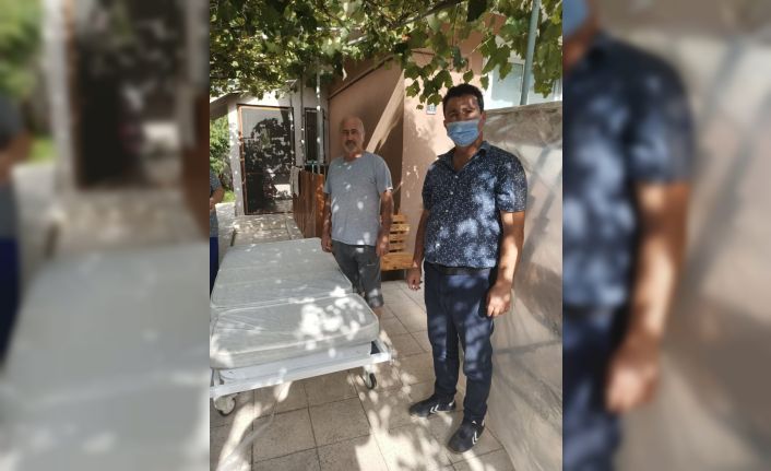 Ergene’de hasta yatağı yardımları sürüyor