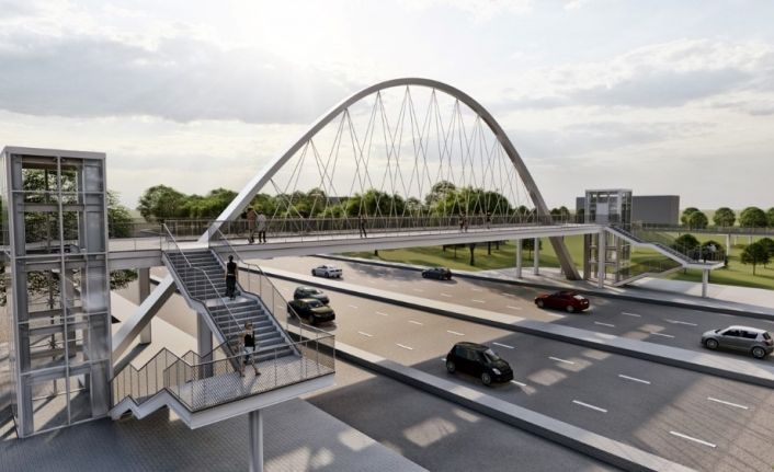 Gölbaşı Belediye Başkanı Şimşek, Ankara’da ilk olacak bisiklet köprüsü kuruyor