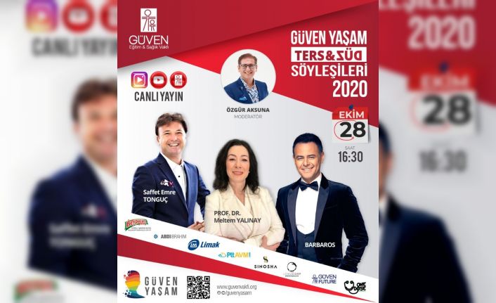 Güven Eğitim ve Sağlık Vakfı’nın ‘Ters ve Düz Söyleşileri 2020’ etkinliği başlıyor