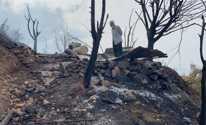 Hatay yangınında çok sayıda ev zarar gördü