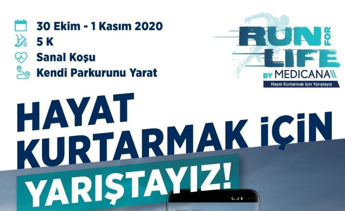 “Hayat Kurtarmak İçin Yarıştayız” koşusunun 6’ncısı sanal olarak yapılacak