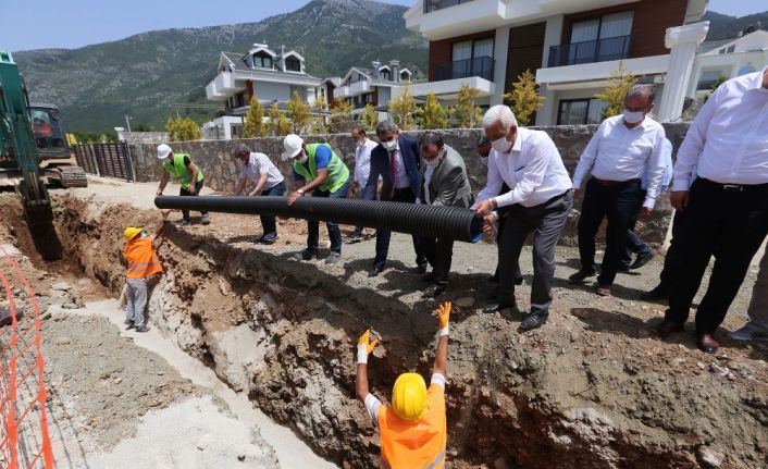 Hisarönü-Ovacık kanalizasyon hattının yüzde 20’si tamamlandı