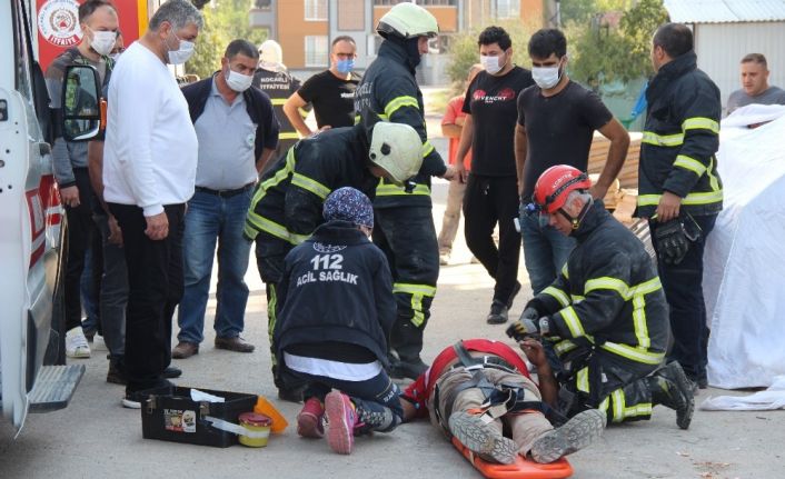 İnşaatta çalışan işçiler asansör boşluğuna düştü: 1’i ağır 2 yaralı