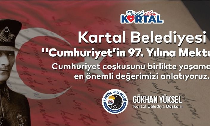 Kartal Belediyesi’nden “Cumhuriyet’in 97. Yılına Mektuplar” etkinliği