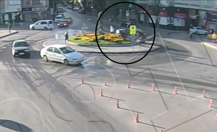 Kazadan saniyelerle kurtuldu