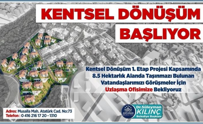 Kentsel dönüşüm icmal listesi askıya çıkarıldı