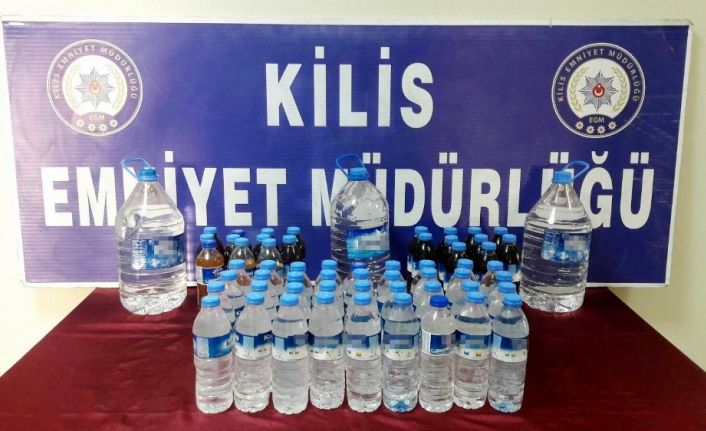 Kilis’te kaçak içki ele geçirildi
