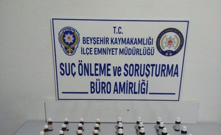 Konya’da polisten alkol katkı maddesi operasyonu