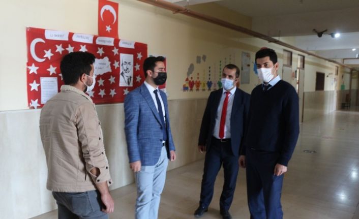 Köy okullarında korona virüs denetimi