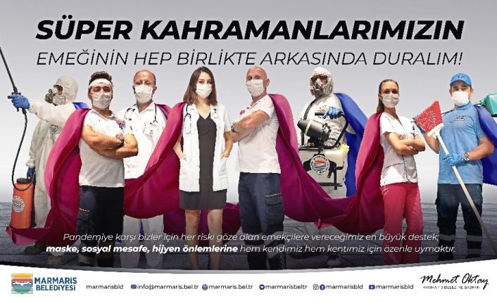 Marmaris’te “Süper Kahramanlar” kamera karşısına geçti