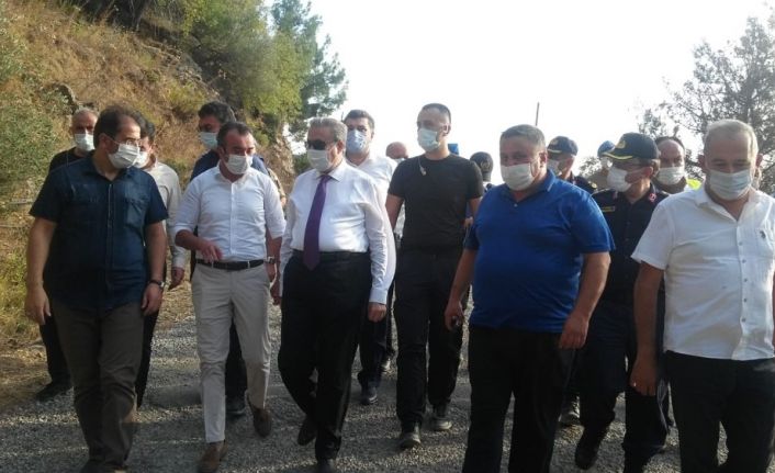 Mersin’deki yangında ev ve seralar da zarar gördü