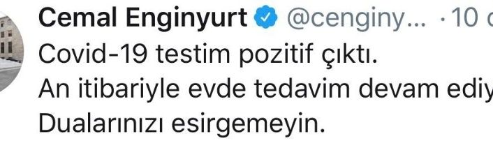 Milletvekili Enginyurt, korona virüse yakalandığını duyurdu