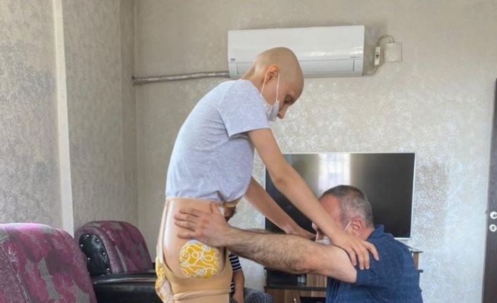 Sağ bacağını kaybetti umudunu kaybetmedi