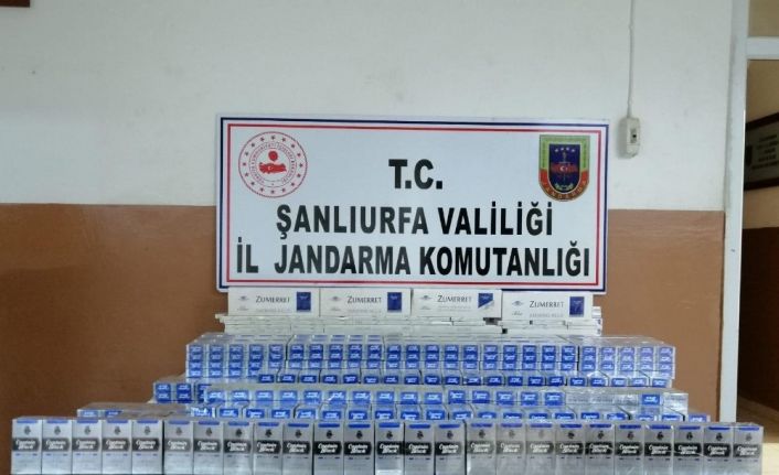 Şanlıurfa’da 3 kamyonda 2 bin 400 paket kaçak sigara ele geçirildi