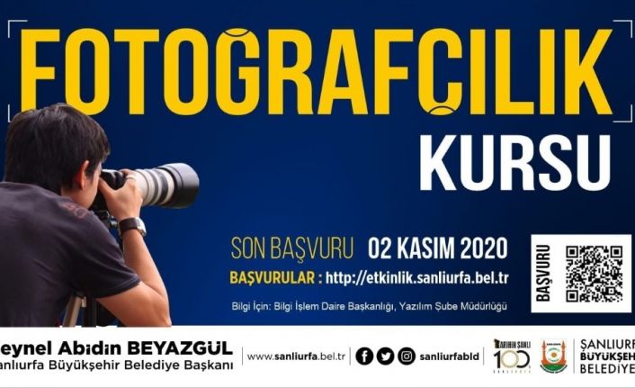 Şanlıurfa’da profesyonel fotoğrafçılık kursu