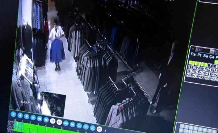 Takım elbise çaldıktan sonra otostop çektiği polise yakalanan hırsız 5 bin 500 TL’lik zarar vermiş