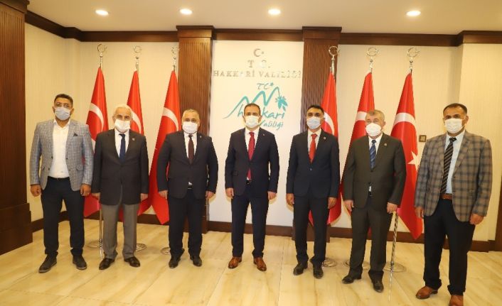 Türkiye Muhtarlar Konfederasyonu heyeti Hakkari’de