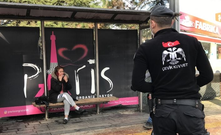 Vak’a artış oranı yüzde 99 olan Düzce’de polis maske denetimi yaptı