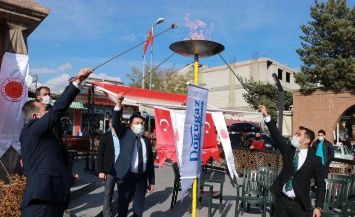 Ahlat’a doğalgaz ateşi yakıldı