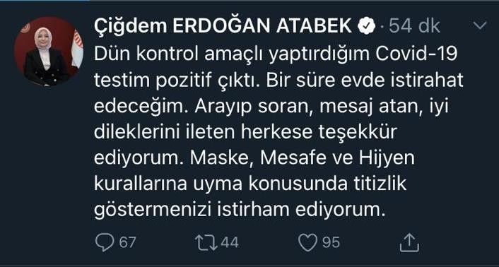 AK Parti Sakarya Milletvekili Atabek’in korona virüs testi pozitif çıktı
