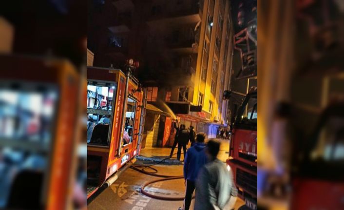 Apartmanda yangın paniği