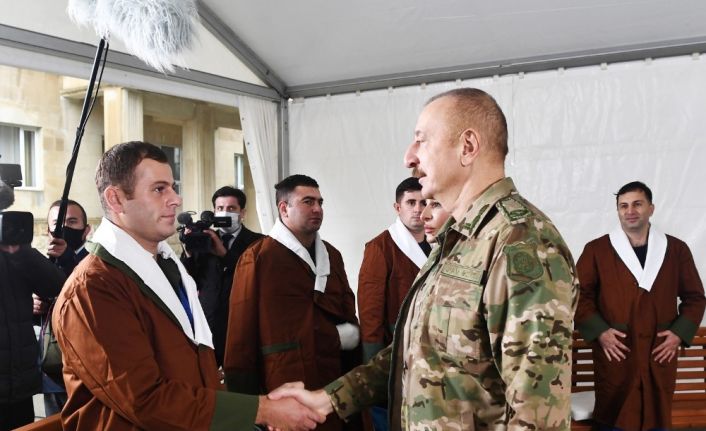 Azerbaycan Cumhurbaşkanı  Aliyev, “Hem savaş alanında, hem de müzakere masasında istediğimizi aldık”