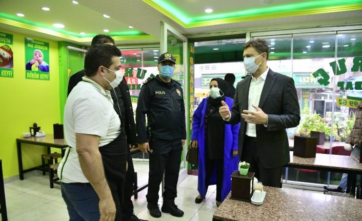 Bahçelievler’de lokanta ve iş yerlerine korona virüs denetimi