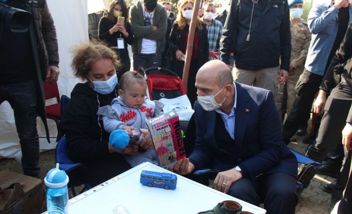 Bakan Soylu’dan Ayda’ya ziyaret