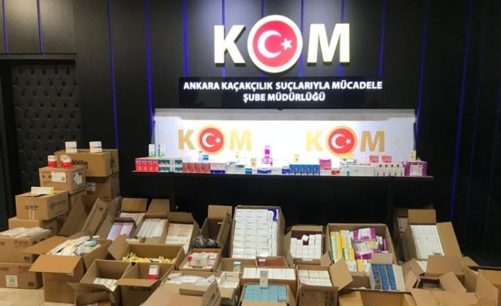 Başkent’te kaçak alkol ve ilaç operasyonu