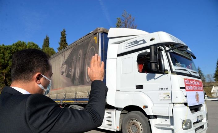 Bilecik’ten yardım tırı İzmir’e uğurlandı