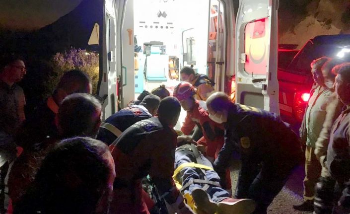 Datça Knidos yolunda kaza: 1 yaralı