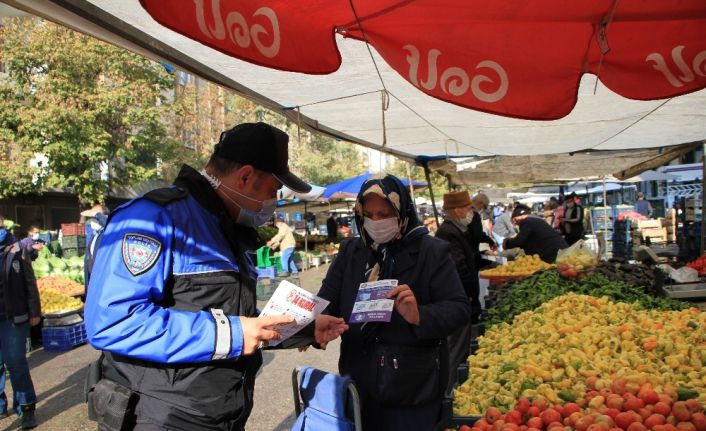 Elazığ’da polisten Covid-19 denetimi