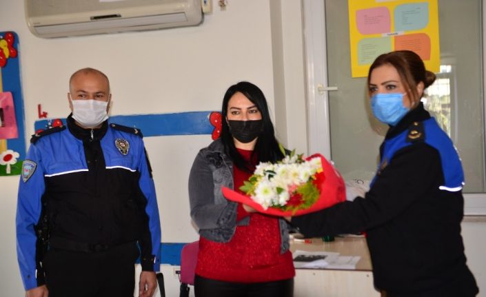 Eşi 16 yıl önce şehit olan Derya öğretmene polisten sürpriz