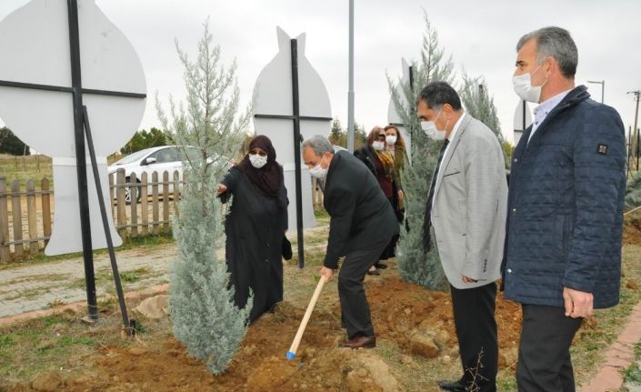 (Güncelleme) Akşehir’de 54 şehit için 54 fidan toprakla buluşturuldu