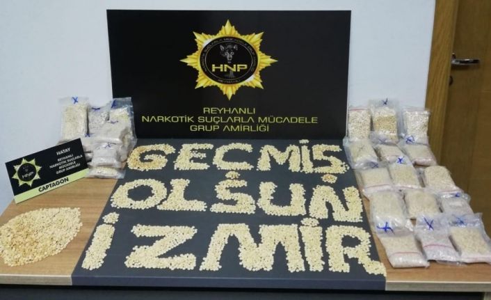 Hatay’da 36 bin 823 adet captagon hap ele geçirildi